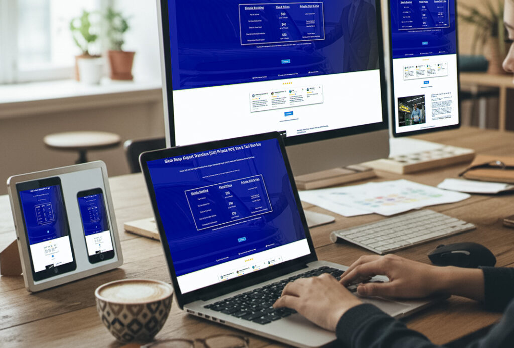 Exposure Creative example of a website I've made from my Portfolio of Websites showing across devices