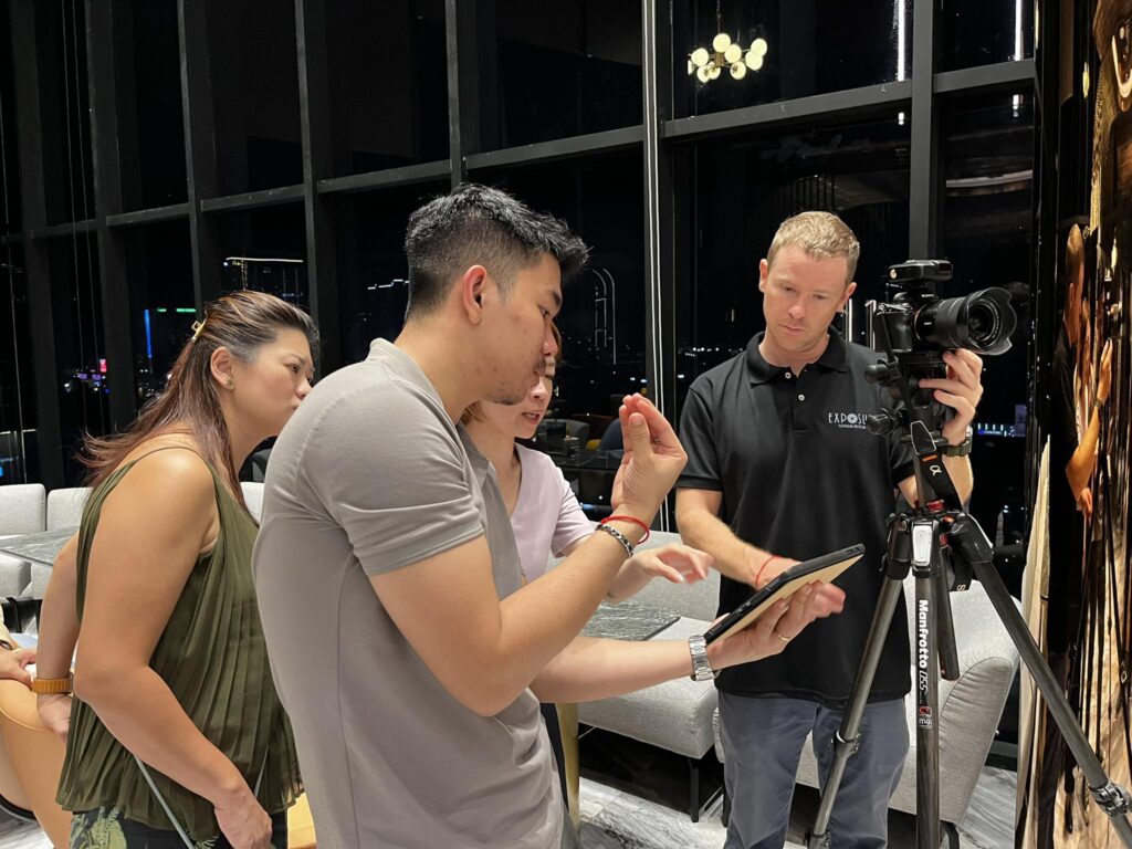 Web Designer and photographer Geoff Greenwood, founder of Exposure Creative Web Design on a photography assignment