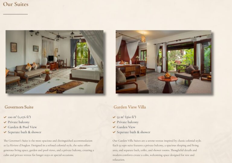 la riviere website screenshot