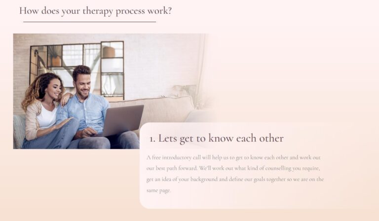 professional service portfolio website